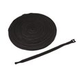 Icc ICC ICACSVB8BK 8 in. Cloth Tie Cable Tie - Black ICACSVB8BK